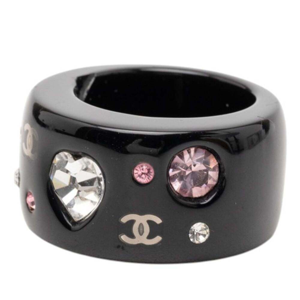 CHANEL Black Logo Ring - Picture 2 of 4